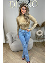 GOLD - 'CYNTHIA' - SPARKLE LONG SLEEVE TOP