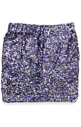 VIOLET - 'AZELIA SKIRT' - ALL OVER STRETCH SEQUIN SKIRT 