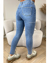 REDIAL - BLUE - PERFECT HIGH WAIST SKINNY JEANS - 2088