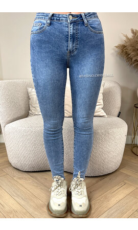 REDIAL - BLUE - PERFECT HIGH WAIST SKINNY JEANS - 2088