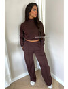 CHOCO - 'EVI SET' - PREMIUM QUALITY WIDE LEG + SWEATER TWO PIECE SET