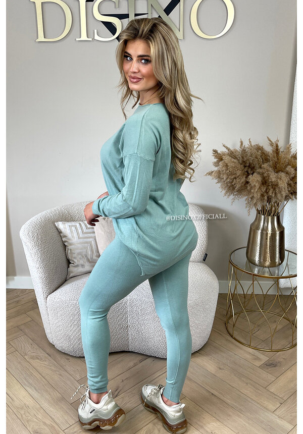 MINT GREEN - 'KAYLEE' - FASHIONABLE SOFT COMFY SET