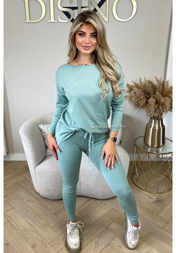 MINT GREEN - 'KAYLEE' - FASHIONABLE SOFT COMFY SET