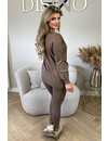 TAUPE - 'KAYLEE' - FASHIONABLE SOFT COMFY SET