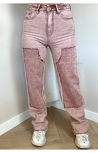 PINK - 'CARPENTER JEANS' - EXCLUSIVE STRAIGHT LEG JEANS 