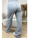 LIGHT GREY - 'ELIZA PANTS' - EXTRA LONG COMFY PANTS