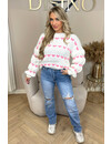 LIGHT BLUE - 'DENVER' - HIGH WAIST DESTROYED STRAIGHT LEG JEANS - 137