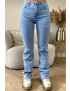 LIGHT BLUE - 'BEVERLY' - EXTRA LONG SUPER STRETCH STRAIGHT LEG JEANS