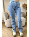 LIGHT BLUE - 'BEVERLY' - EXTRA LONG SUPER STRETCH STRAIGHT LEG JEANS