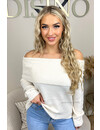 BEIGE - 'MILOU' - PREMIUM QUALITY OFF SHOULDER KNIT