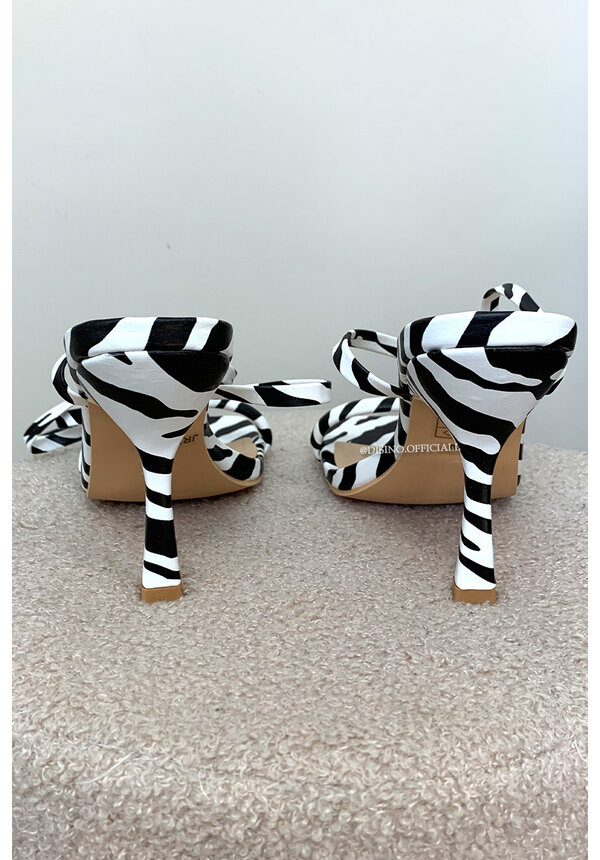 ZEBRA - 'LINA HEELS' - TOUWTJES HAKKEN ROPE HEELS