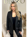 BLACK - 'HAILEE' - OVERSIZED BOYFRIEND BLAZER