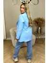 LIGHT BLUE - 'HAILEE' - OVERSIZED BOYFRIEND BLAZER