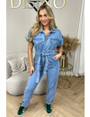 BLUE - 'TAHIRA' - OVERSIZED DENIM JUMPSUIT