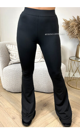 BLACK - 'SARAH FLARE' - EXTRA LONG SOFT PERFECT FIT FLARED PANTS