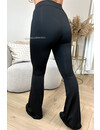 BLACK - 'SARAH FLARE' - EXTRA LONG SOFT PERFECT FIT FLARED PANTS