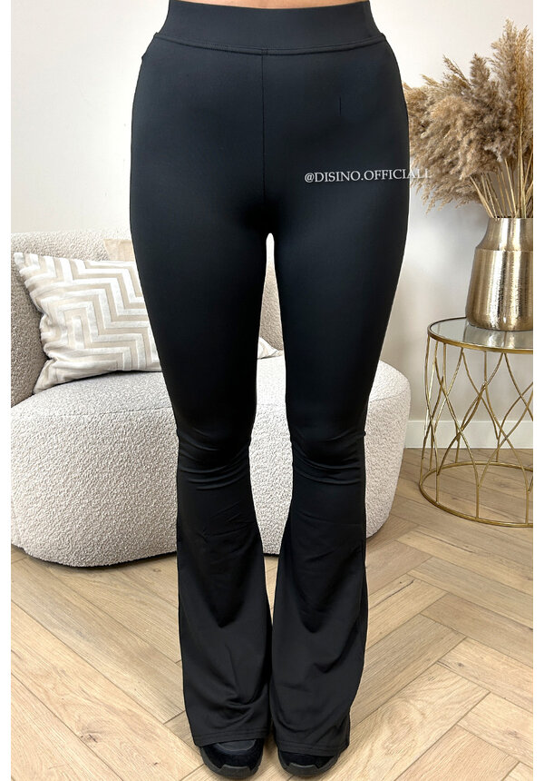 BLACK - 'SARAH FLARE' - EXTRA LONG SOFT PERFECT FIT FLARED PANTS