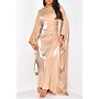 CAMEL - 'YASMINE' - EXCLUSIVE METALLIC ABAYA DRESS