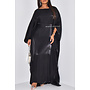 BLACK - 'YASMINE' - EXCLUSIVE METALLIC ABAYA DRESS
