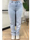 LIGHT BLUE - 'WHITNEY JEANS' - SUPER STRETCH INSPIRED RELIEF  STRAIGHT LEG JEANS