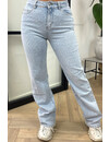 LIGHT BLUE - 'RILEY JEANS' - SUPER STRETCH INSPIRED RELIEF  STRAIGHT LEG JEANS