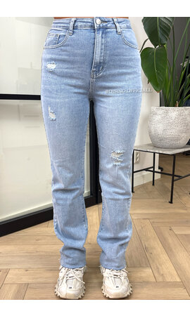 LIGHT BLUE - 'SYDNEY' - EXTRA LONG SUPER STRETCH STRAIGHT LEG JEANS