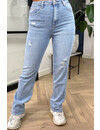 LIGHT BLUE - 'SYDNEY' - EXTRA LONG SUPER STRETCH STRAIGHT LEG JEANS