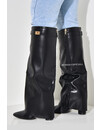 BLACK - 'SHARK BOOTS' - PREMIUM QUALITY PERFECT HIGH HEELS