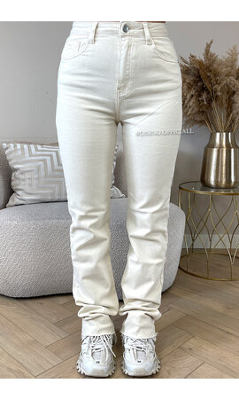 ECRU - 'BEVERLY' - EXTRA LONG SUPER STRETCH STRAIGHT LEG JEANS