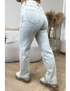 VINTAGE WASHING - 'CALIFORNIA' - PERFECT FIT STRETCH HIGH WAIST STRAIGHT LEG JEANS