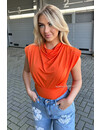 ORANGE - 'DEAN BODY' - PUFF SHOULDER BODYSUIT