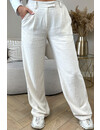 BEIGE - 'MILA LINNEN' - HIGH WAIST COMFY PANTALON