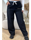 BLACK - 'BOXER PANTALON' - INSPIRED STRIPED COMFY PANTALON