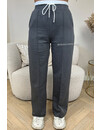 DARK GREY - 'BOXER PANTALON' - INSPIRED STRIPED COMFY PANTALON