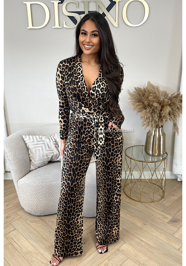 LEO - 'LINA TRAVEL JUMPSUIT' - PREMIUM QUALITY WIDE LEG JUMPSUIT