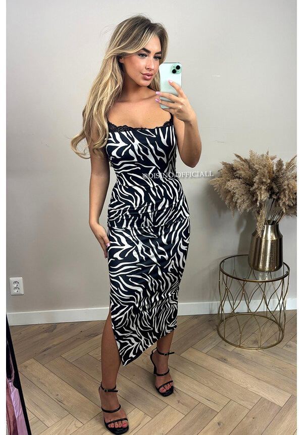 ZEBRA - 'NOELLE' - SUPER STRETCH ANIMAL PRINT DRESS