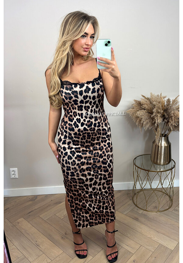 LEO - 'NOELLE' - SUPER STRETCH ANIMAL PRINT DRESS