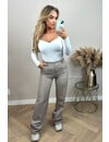 TAUPE - 'KIANA V2 PANTS' - PERFECT FIT HIGH WAIST STRAIGHT PANTALON