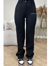 BLACK - 'KIANA V2 PANTS' - PERFECT FIT HIGH WAIST STRAIGHT PANTALON