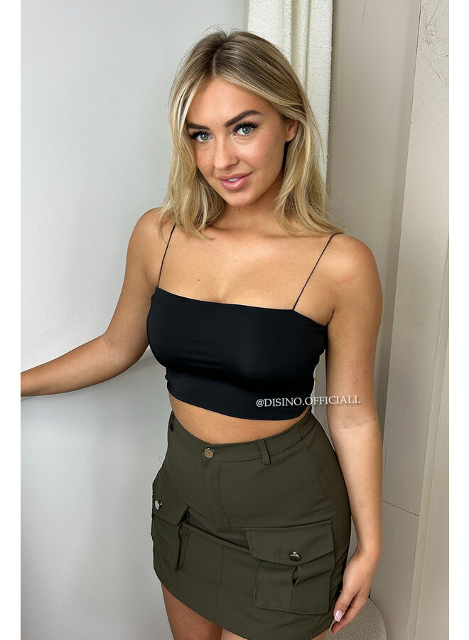 BLACK - 'ELLIE' - BASIC CAMI TOP