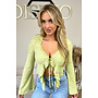 GREEN - 'LOUISE' - EXCLUSIVE LACE FESTIVAL TOP
