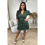 ARMY GREEN - 'LILLY DRESS' - CUTE RUFFLE DRESS