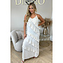 BEIGE - 'BELLA DRESS' - LAYERED RUFFLE MAXI DRESS