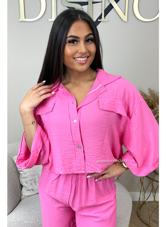 PINK - 'SHANNEN SET' - TWO PIECE SUMMER COMFY SET