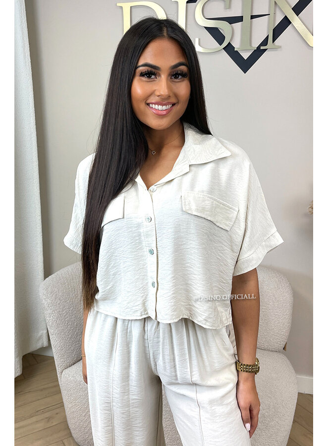 BEIGE - 'SHANNEN SET' - TWO PIECE SUMMER COMFY SET