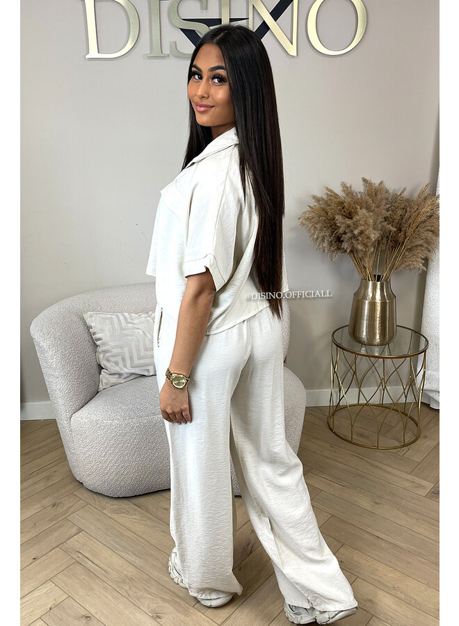 BEIGE - 'SHANNEN SET' - TWO PIECE SUMMER COMFY SET