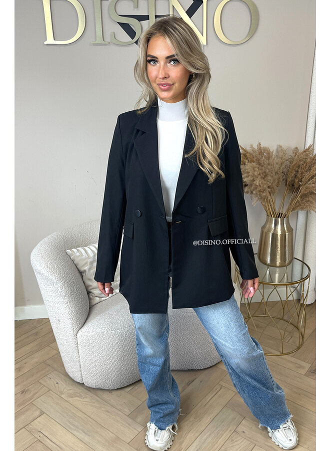 BLACK - 'DIDI BLAZER' - OVERSIZED BOYFRIEND BLAZER
