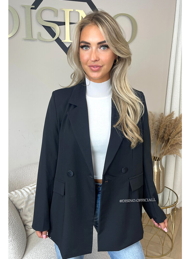 BLACK - 'DIDI BLAZER' - OVERSIZED BOYFRIEND BLAZER