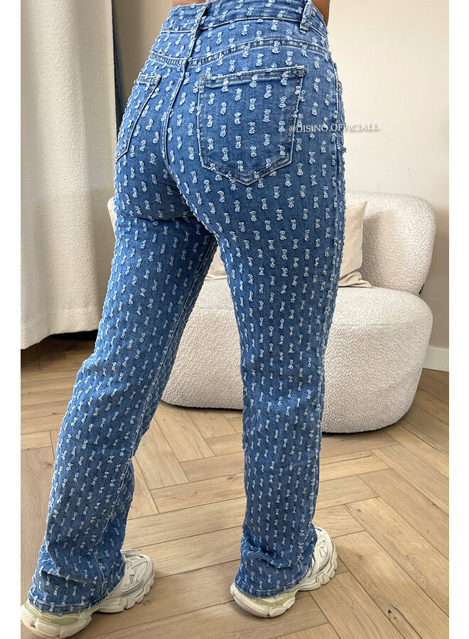 DARK BLUE - 'WHITNEY JEANS' - SUPER STRETCH INSPIRED RELIEF  STRAIGHT LEG JEANS