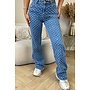 DARK BLUE - 'WHITNEY JEANS' - SUPER STRETCH INSPIRED RELIEF  STRAIGHT LEG JEANS